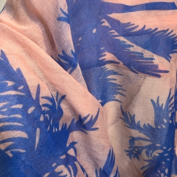 Infinity scarf tropical palm print NWT - Picture 4 of 5